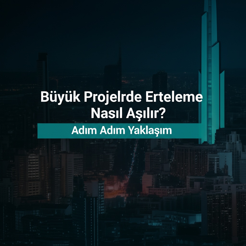 Büyük Projelerde Erteleme Nasıl Aşılır? Adım Adım Yaklaşım.
