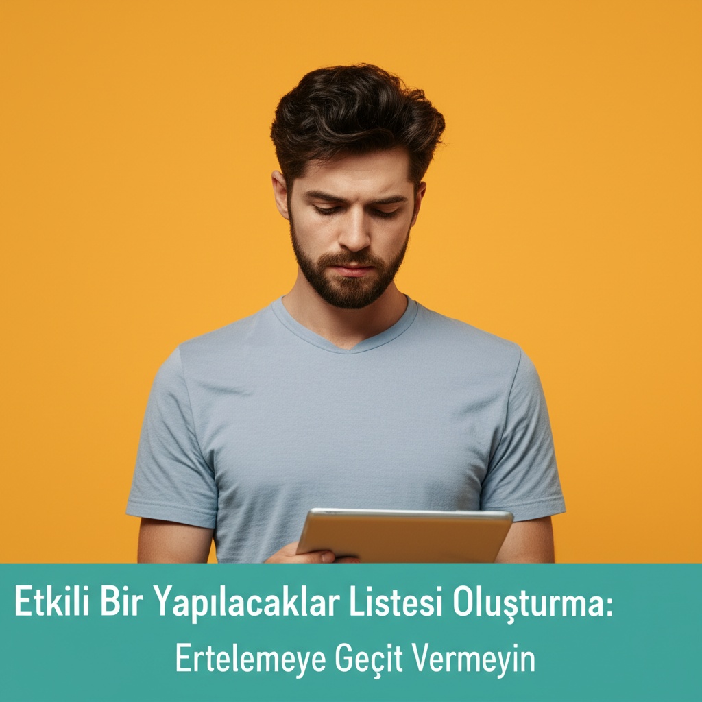 Etkili Bir Yapılacaklar Listesi Oluşturma: Ertelemeye Geçit Vermeyin.