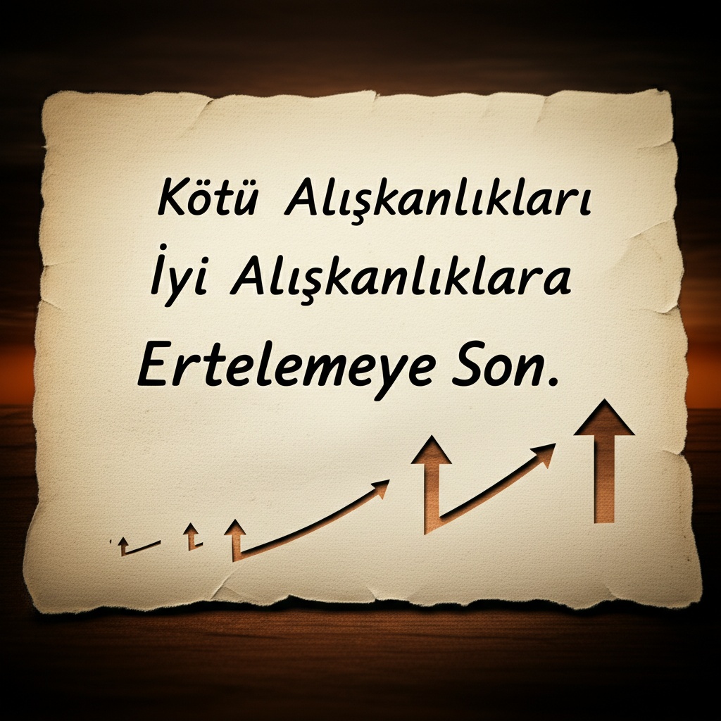 Kötü Alışkanlıkları İyi Alışkanlıklara Çevirmek: Ertelemeye Son.